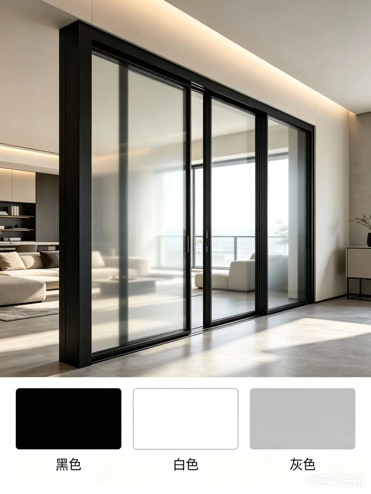 Minimalist Aluminum Sliding Swing Doors 006