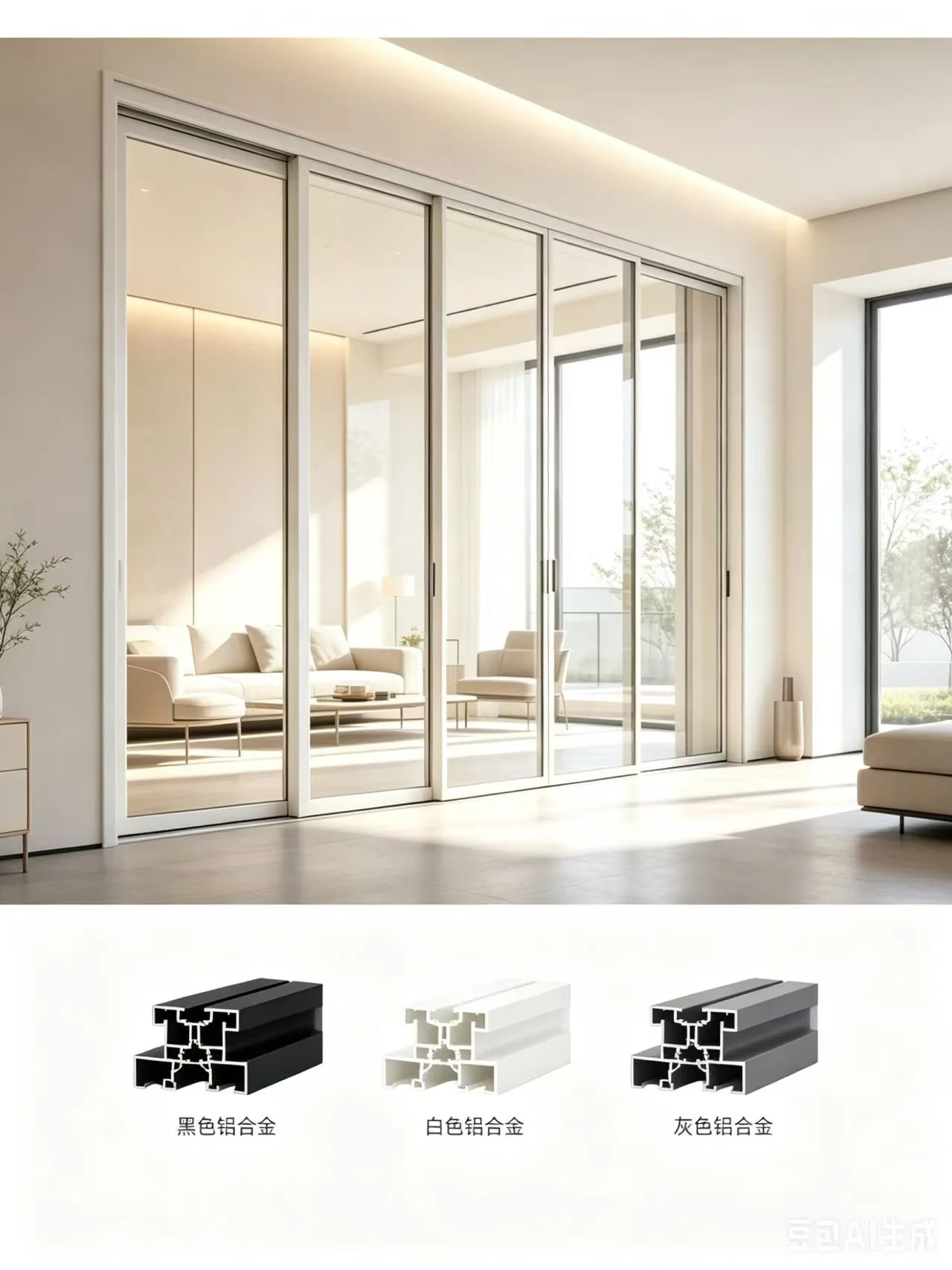 Minimalist Aluminum Sliding Swing Doors 007