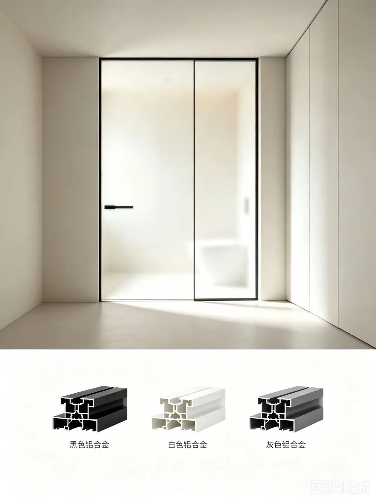 Minimalist Aluminum Sliding Swing Doors 010