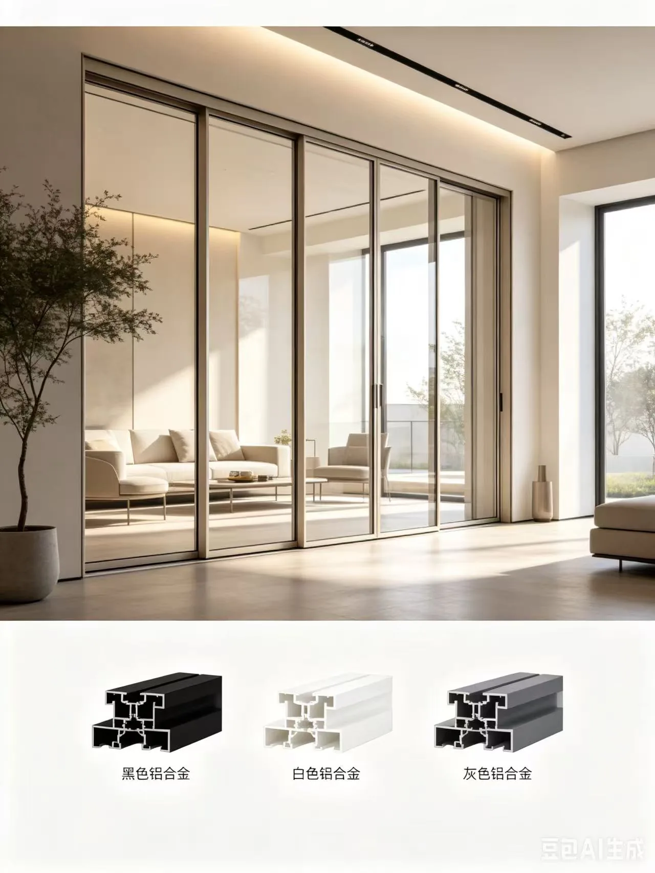 Minimalist Aluminum Sliding Swing Doors 011